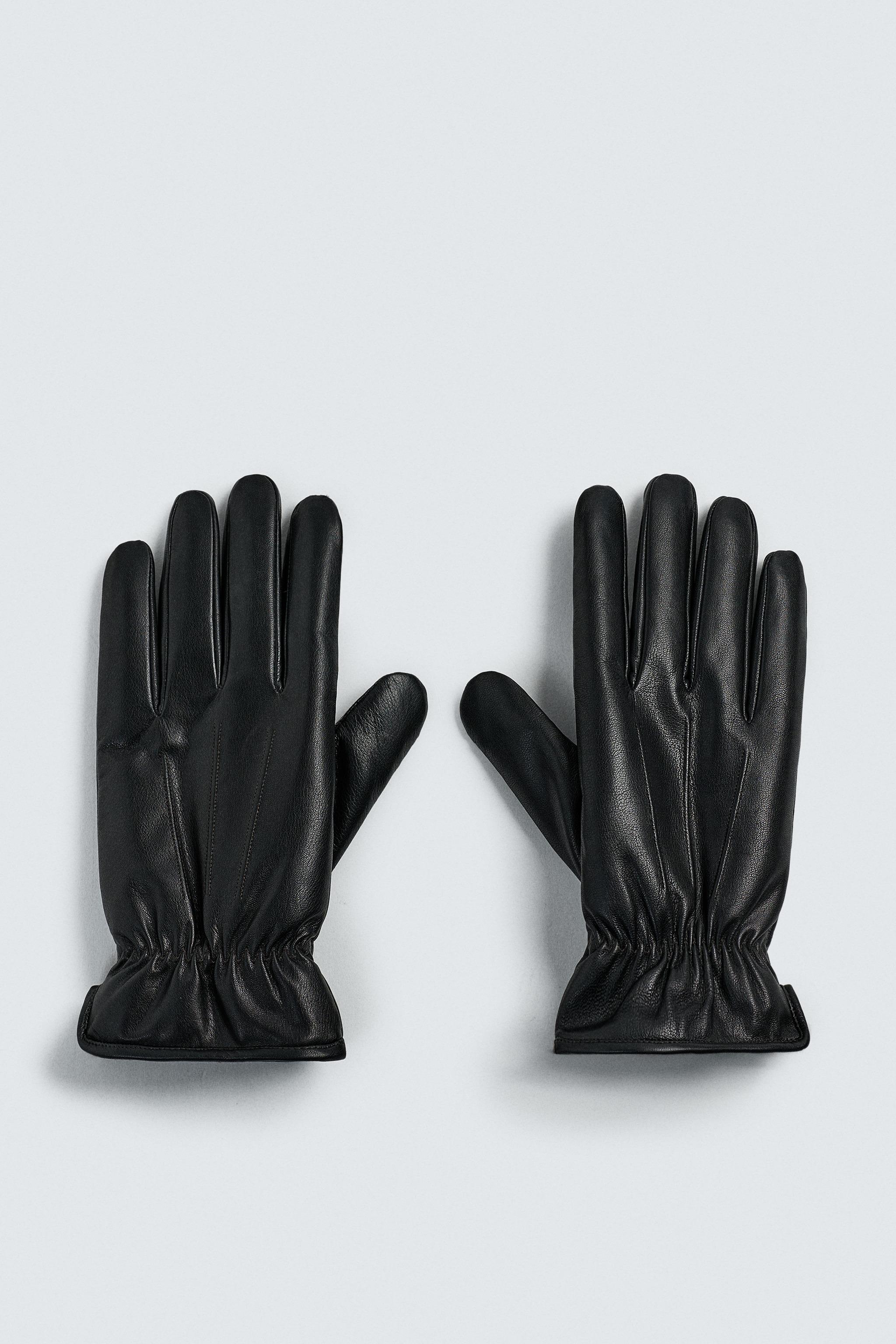 COMBINATION SHEARLING LEATHER GLOVES
